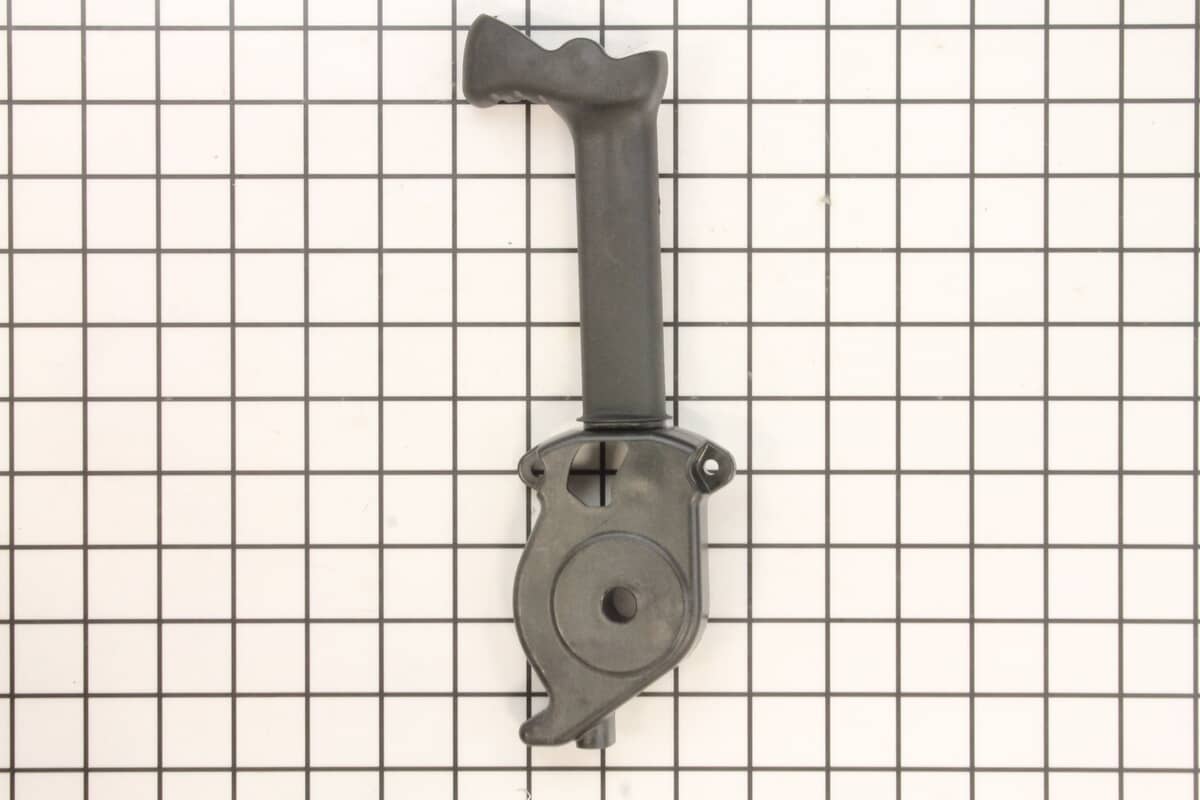 This is a genuine Toro 106-7282 LEVER-CHUTE CONTROL, LH