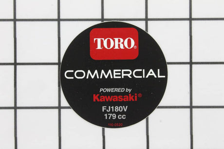 This is a genuine Toro 110-0520 DECAL