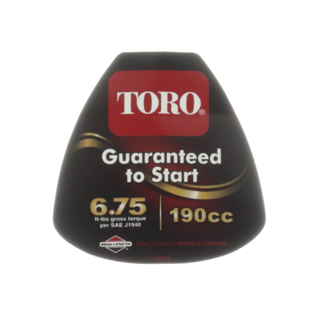 This is a genuine Toro 114-0339 DECAL-ENGINE
