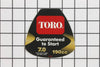 Toro 119-3782 DECAL-SHROUD