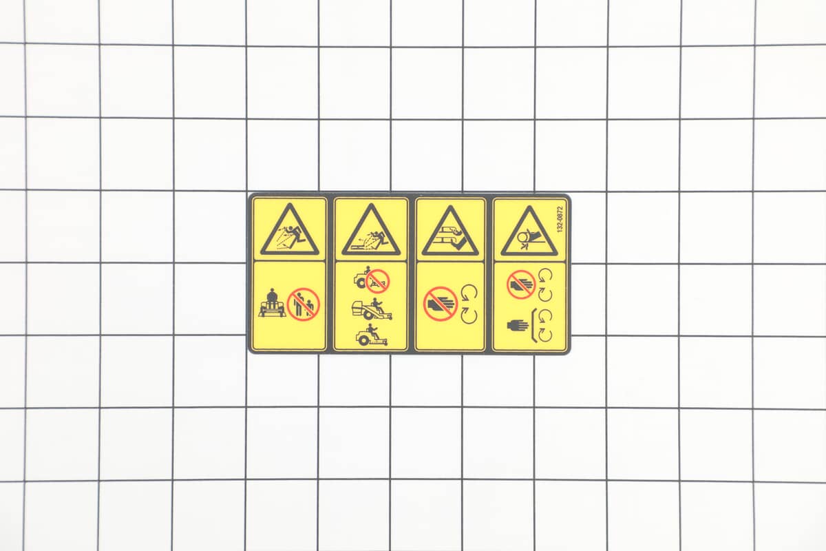 This is a genuine Toro 132-0872 DECAL-DANGER, DECK