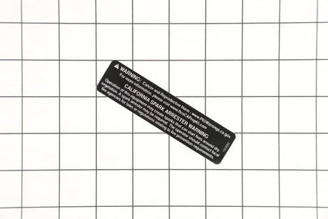 This is a genuine Toro 133-8062 DECAL-ARRESTOR, SPARK