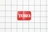 Toro 98-3206 Decal