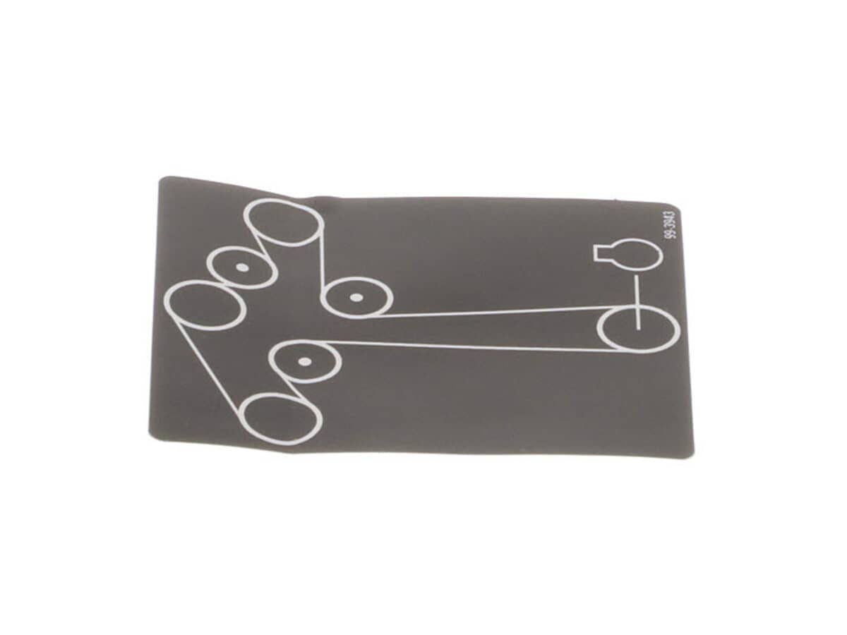 This is a genuine Toro 99-3943 DECAL-ROUTING, BELT