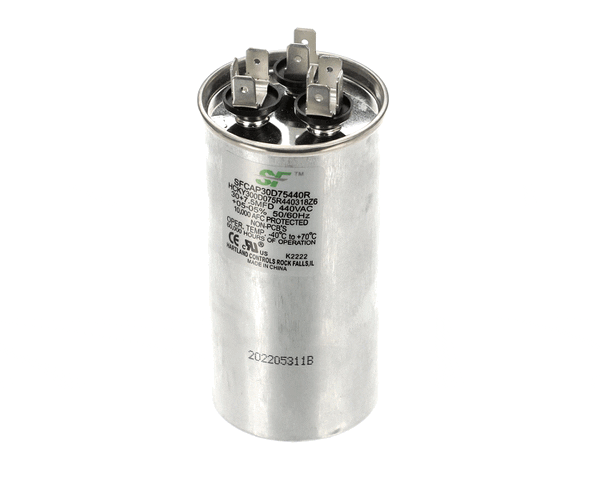 Trane SFCAP30D75440R CAPACITOR; 30+7.5MFD 440V ROUN