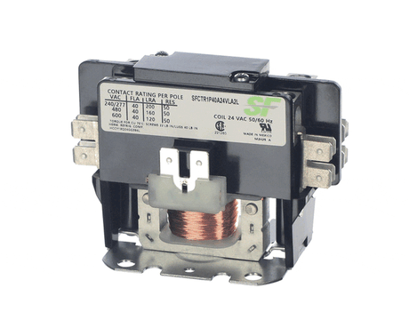 This is a genuine Trane SFCTR1P40A24VLA2L CONTACTOR; 1P 40A 24VAC / LUGS