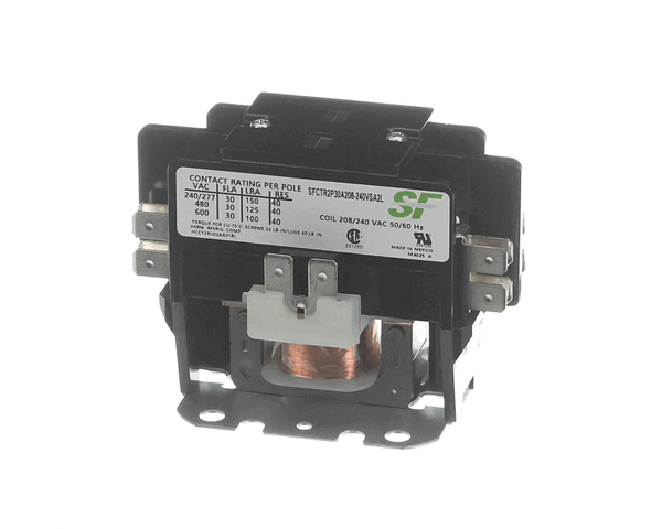 This is a genuine Trane SFCTR2P30A208-240VSA2L CONTACTOR; 2P 30A 208/240VAC /