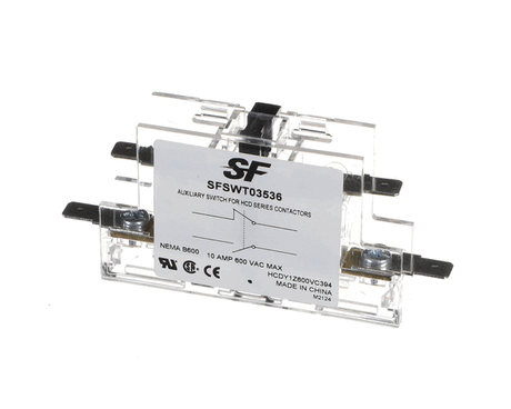 Trane SFSWT03536 SWITCH; AUX 1NO/1NC FOR 75A-90