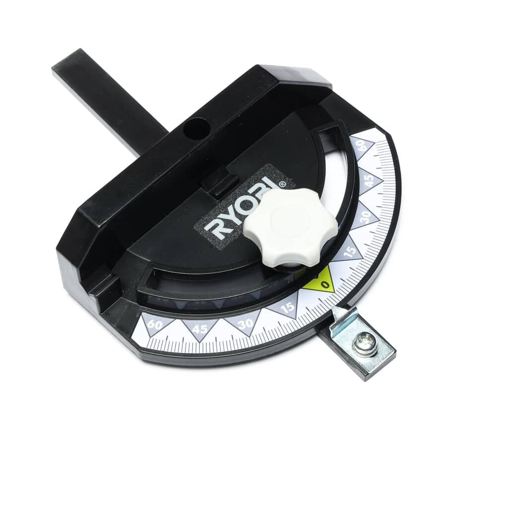 This is a genuine Ryobi 080027003703 MITER GAUGE ASSEMBLY