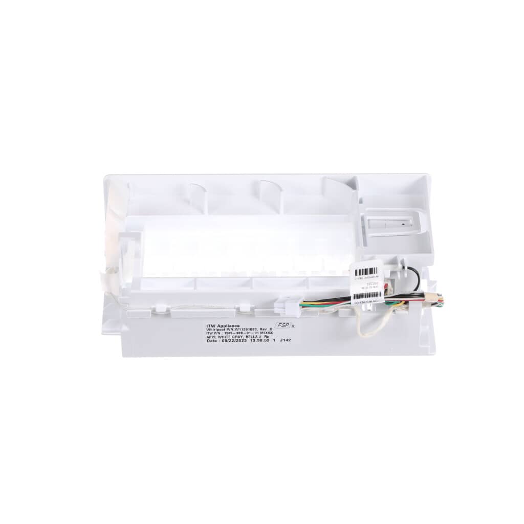 This is a genuine Whirlpool W11557000 ICE MAKER ASSEMBLY