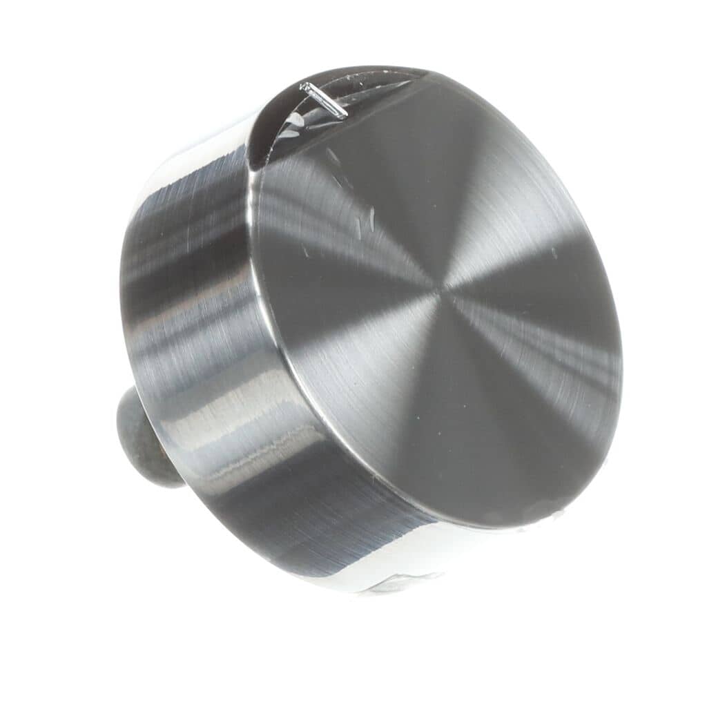 This is a genuine Whirlpool W11620702 KNOB, JA DIABLO, SS