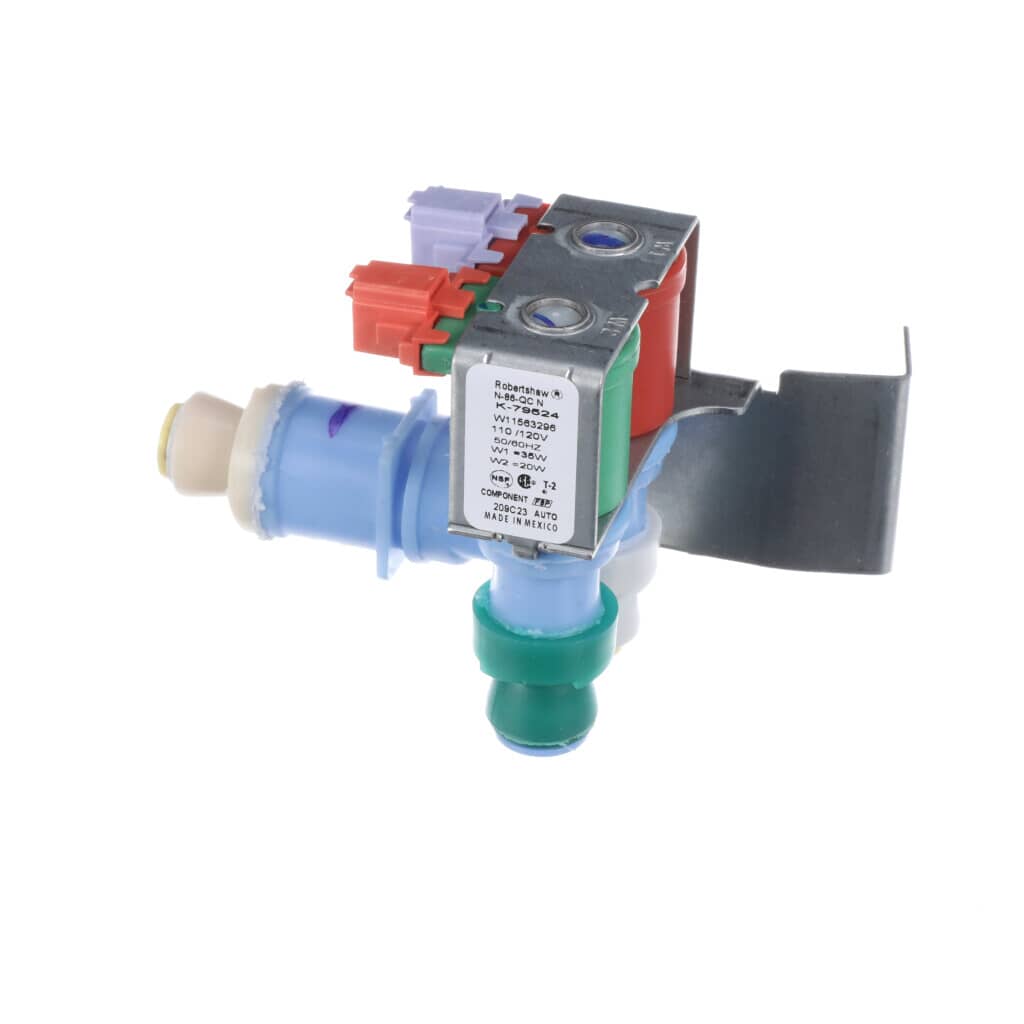This is a genuine Whirlpool W11645245 WATER VALVE - NO FLOW WASHER