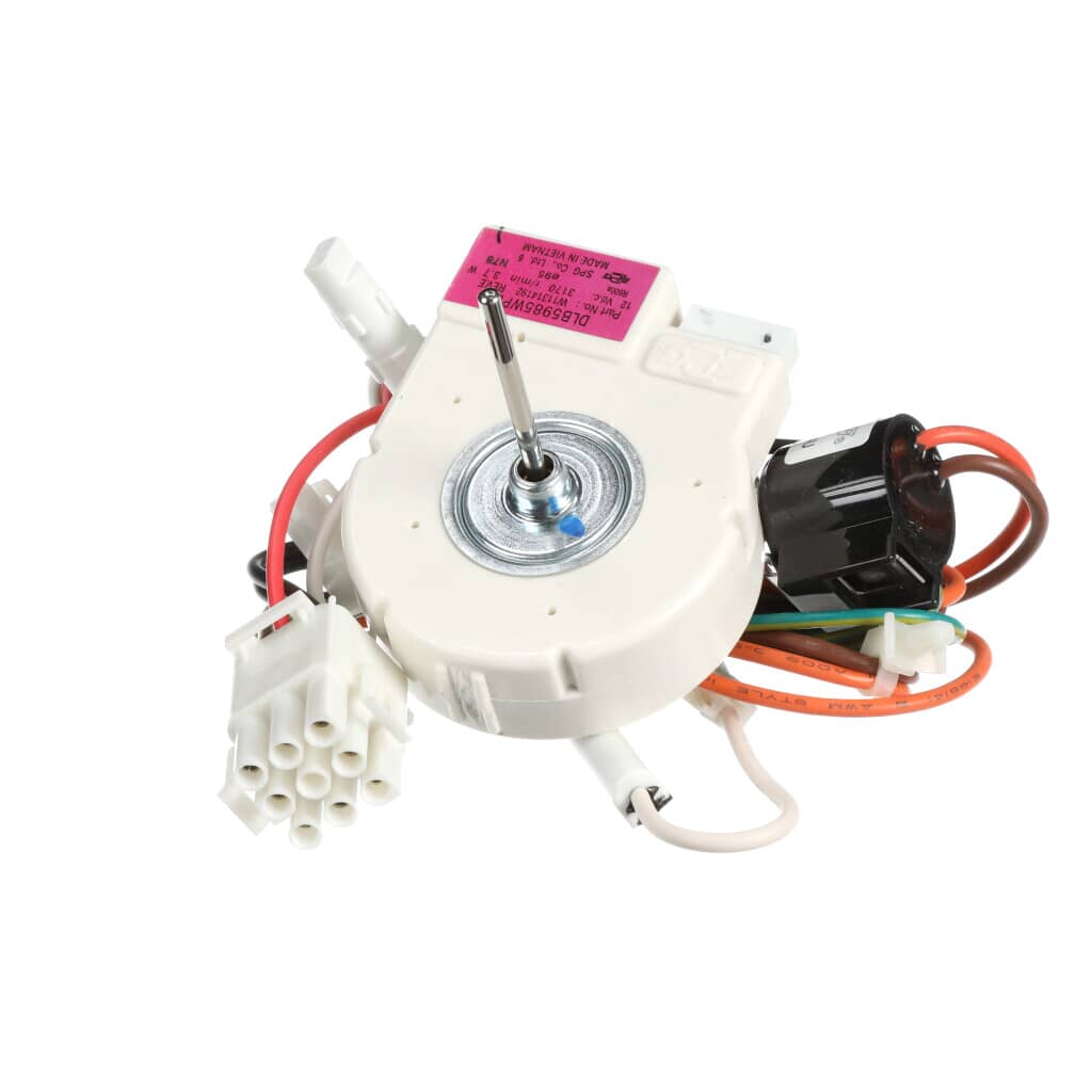 This is a genuine Whirlpool W11661931 EVAPORATOR MOTOR