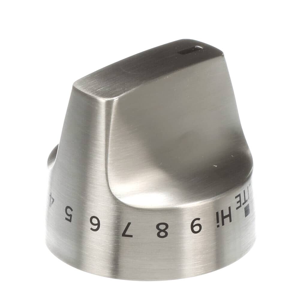 This is a genuine GE WB03X31672 BRUSHED SS RAN CONTROL KNOB
