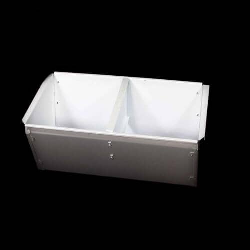 This is a genuine Whirlpool W10144706 LOWER METAL BIN ASSY