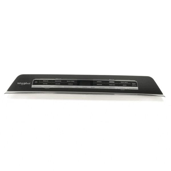 This is a genuine Whirlpool W11419059 CONSOLE FASCIA ASM, DRYER, 27-