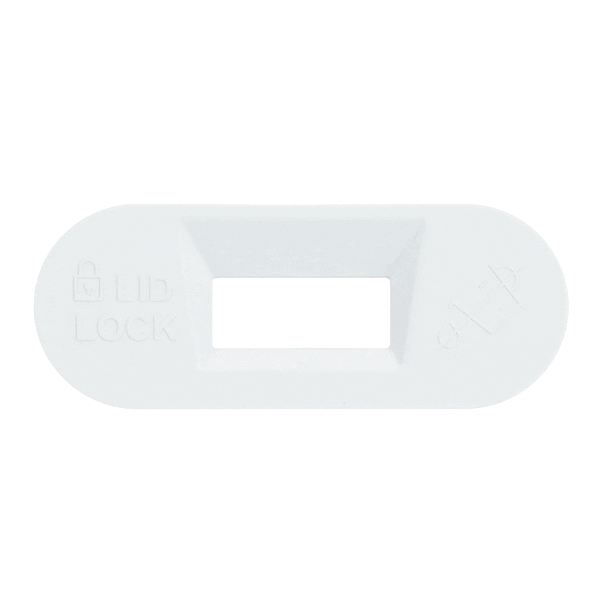 Whirlpool W11545554 BEZEL-LID LOCK WHITE