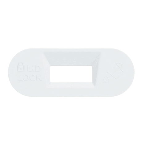 Whirlpool W11545554 BEZEL-LID LOCK WHITE