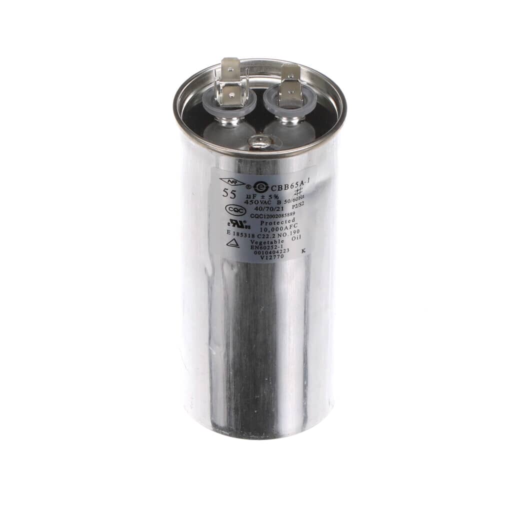 This is a genuine GE WJ20X23956 CAPACITOR (55UF/450V)