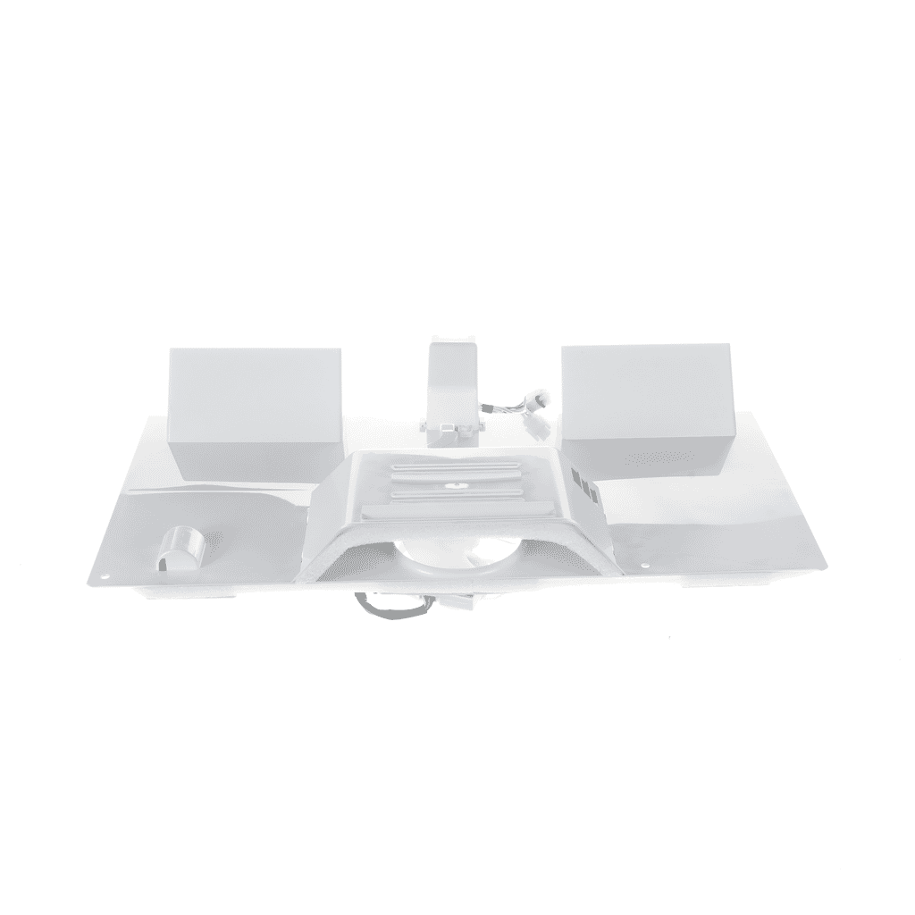 This is a genuine GE WR49X40249 EVAPORATOR COVER/FAN