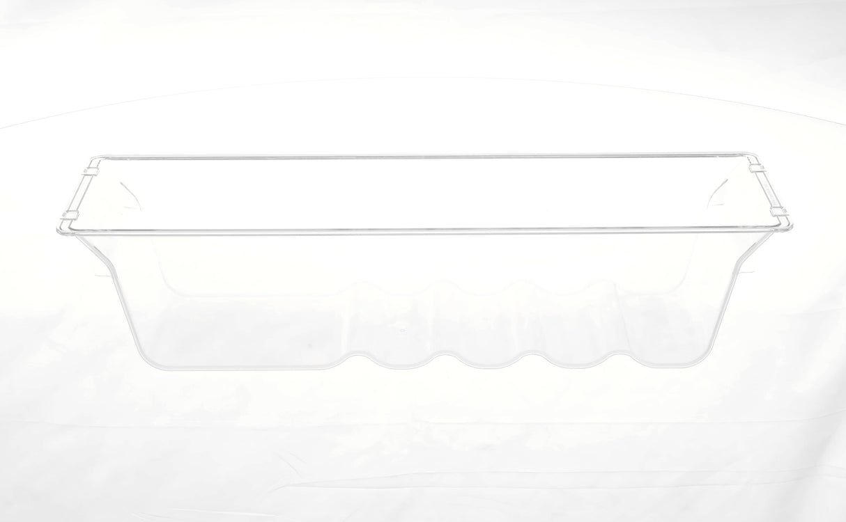 This is a genuine GE WR71X43865 CLEAR CONVERTIBLE DRAWER BIN