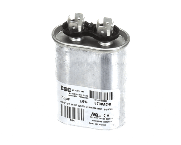 York S1-02420045700 SINGLE RUN CAPACITOR, 7.5MFD,3