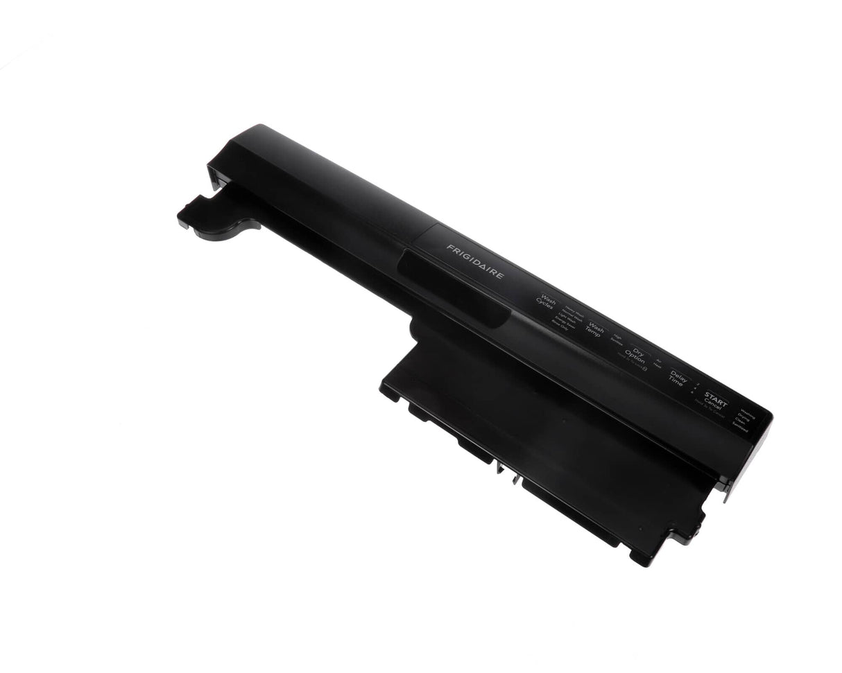 This is a genuine Electrolux 5304507359 CONSOLE ASSEMBLY,W/OVERLAY,BLA