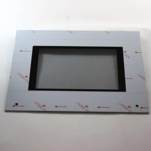 This is a genuine Bertazzoni Z210041 ASSEMBLY DOOR GLASS WIT LOGO