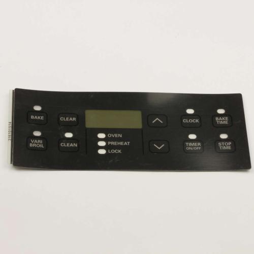 This is a genuine Electrolux 316101514 OVERLAY,CLOCK,BLACK