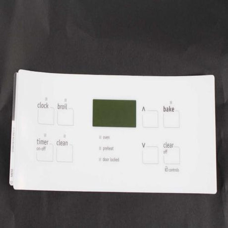 This is a genuine Electrolux 316419134 OVERLAY,CLOCK,WHITE,ES200