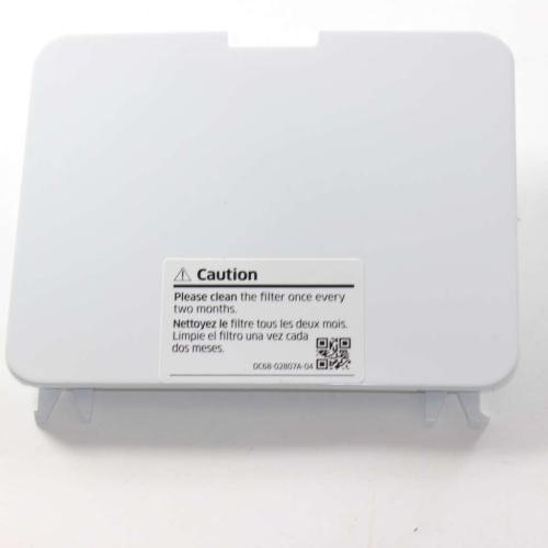 This is a genuine Samsung DC97-16401A COVER ASSEMBLY FILTER