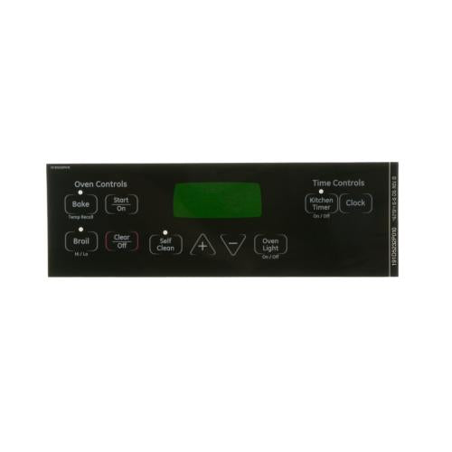 GE WB27T11013 FACEPLATE GRAPHICS (BK)
