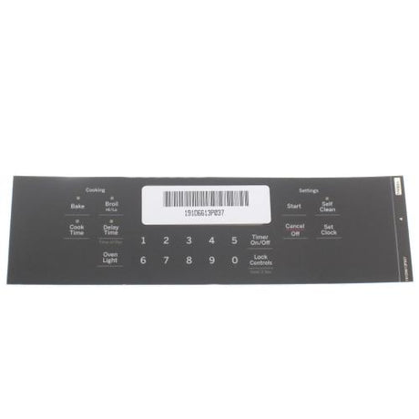GE WB07X26752 FACEPLATE GRAPHICS (GY)
