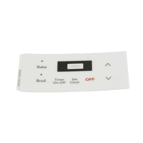 Electrolux 316220728 OVERLAY,CLOCK,WHITE