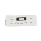 Electrolux 316220728 OVERLAY,CLOCK,WHITE