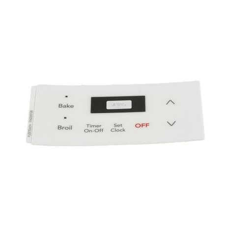 This is a genuine Electrolux 316220728 OVERLAY,CLOCK,WHITE