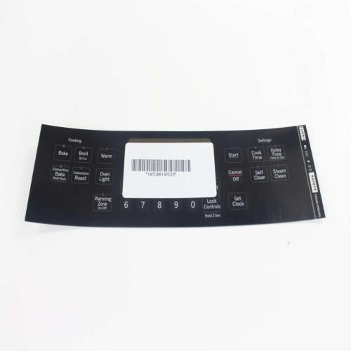 GE WB07X20960 FACEPLATE GRAPHICS BK