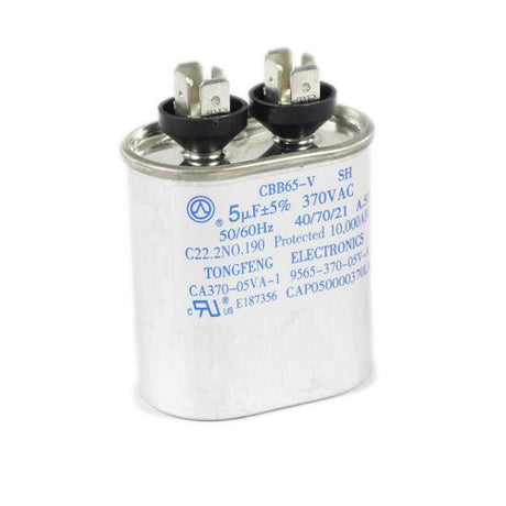 This is a genuine Goodman CAP050000370VAP CAP 5MFD 370V/OVAL