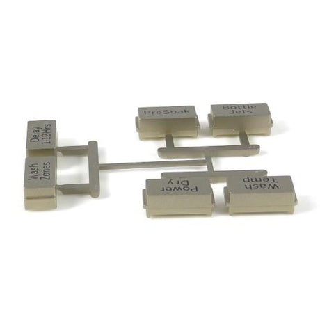 GE WD09X22888 BUTTON AND GRAPHICS ASM