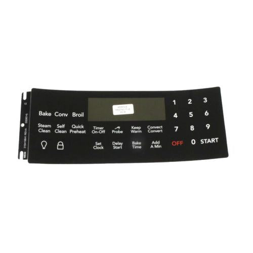 This is a genuine Electrolux 316419841 OVERLAY,CLOCK,BLACK,ES541