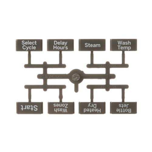 GE WD09X21694 BUTTON AND GRAPHIC ASM