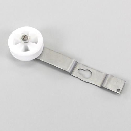 This is a genuine Electrolux 5304526204 IDLER ARM ASSY,W/PULLEY &amp; CLIP
