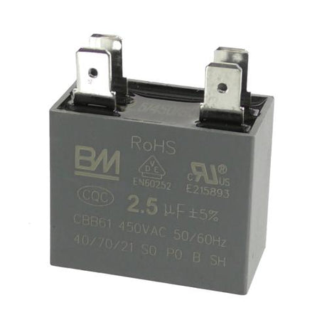This is a genuine Midea 17400101000019 CAPACITOR (FAN MOTOR - 2.5UF/4
