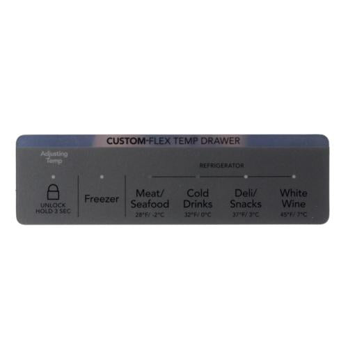 Electrolux 5304527898 OVERLAY,USER INTERFACE,MIDDLE
