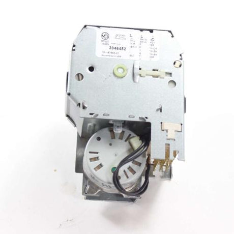 This is a genuine Whirlpool WP3946452 TIMER-MALLORY VARIFLEX