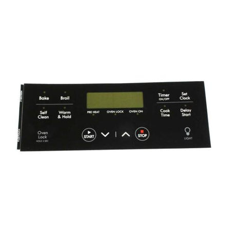 This is a genuine Electrolux 316633004 OVERLAY,CLOCK,BLACK