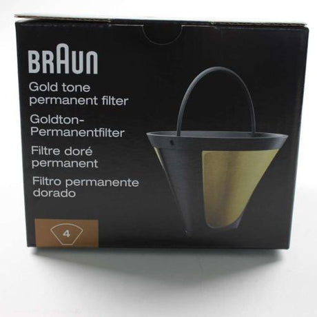 This is a genuine Delonghi AX13210002 BRSC002 FILTER-GOLDTONE BRAUN