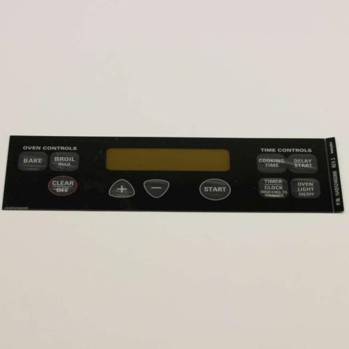 This is a genuine GE WB27T10589 FACEPLATE GRAPHICS ASM