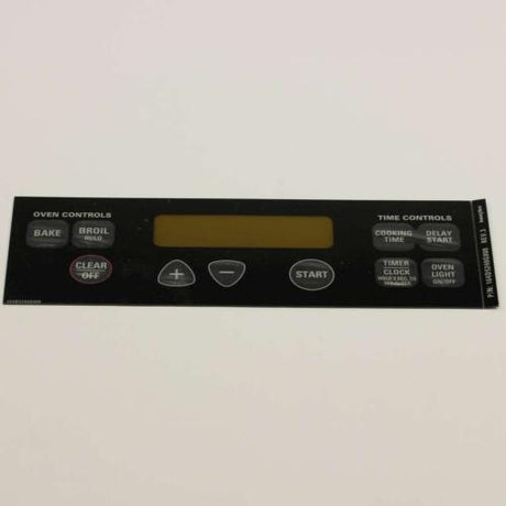 This is a genuine GE WB27T10589 FACEPLATE GRAPHICS ASM