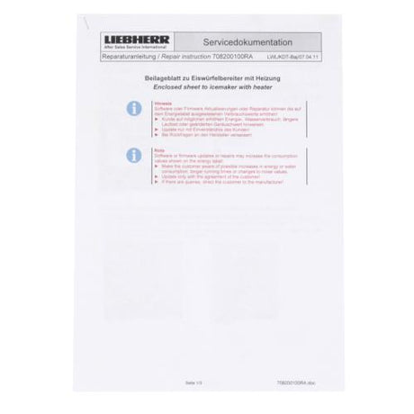 This is a genuine Liebherr 708200100 INSERT